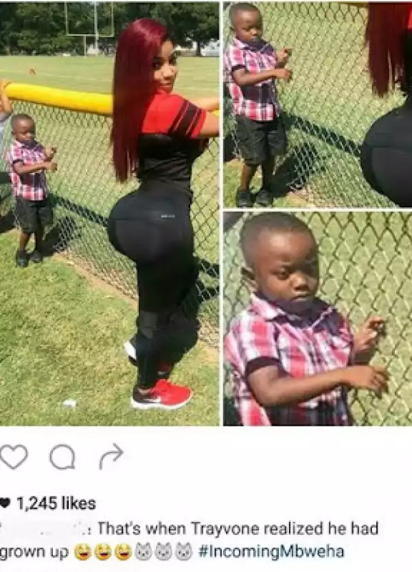 Photos: See What This Little Boy Was Caught Doing With This 